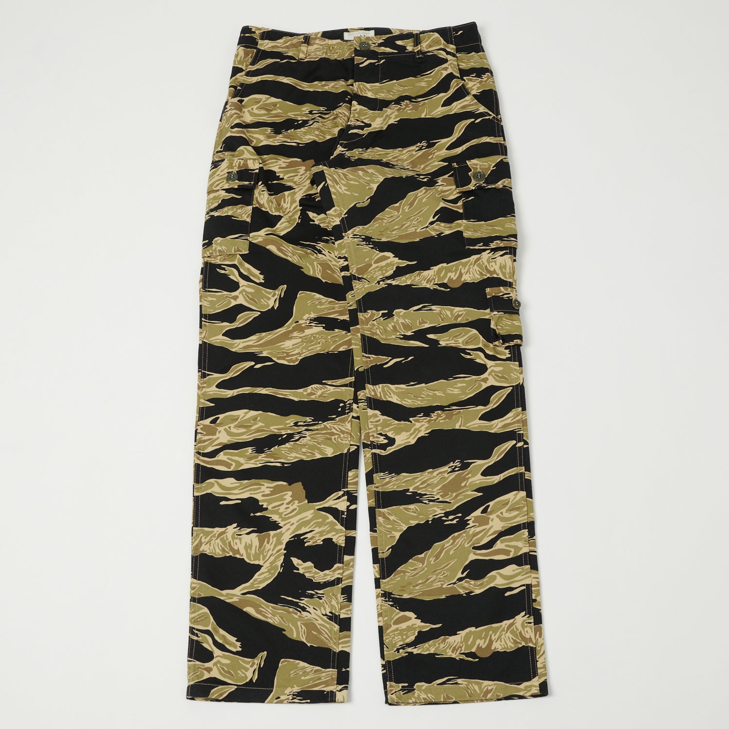 Buzz Rickson's Gold Tiger Stripe Camo Trouser - Black