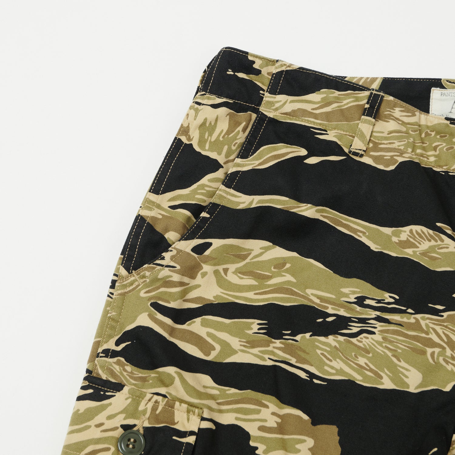 Buzz Rickson's Gold Tiger Stripe Camo Trouser - Black