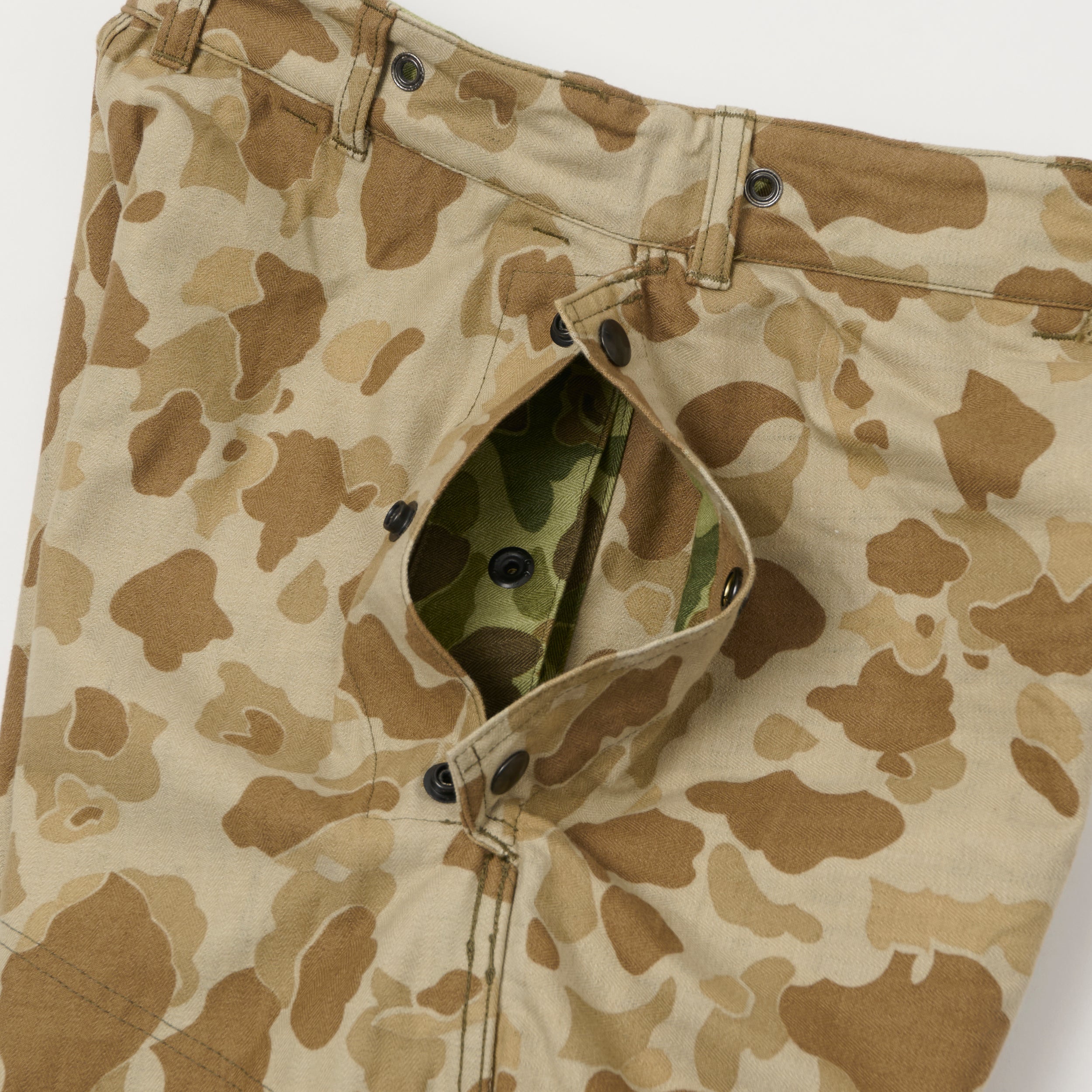 Buzz Rickson's U.S.M.C P-44 Herringbone Twill Trousers - Frogskin