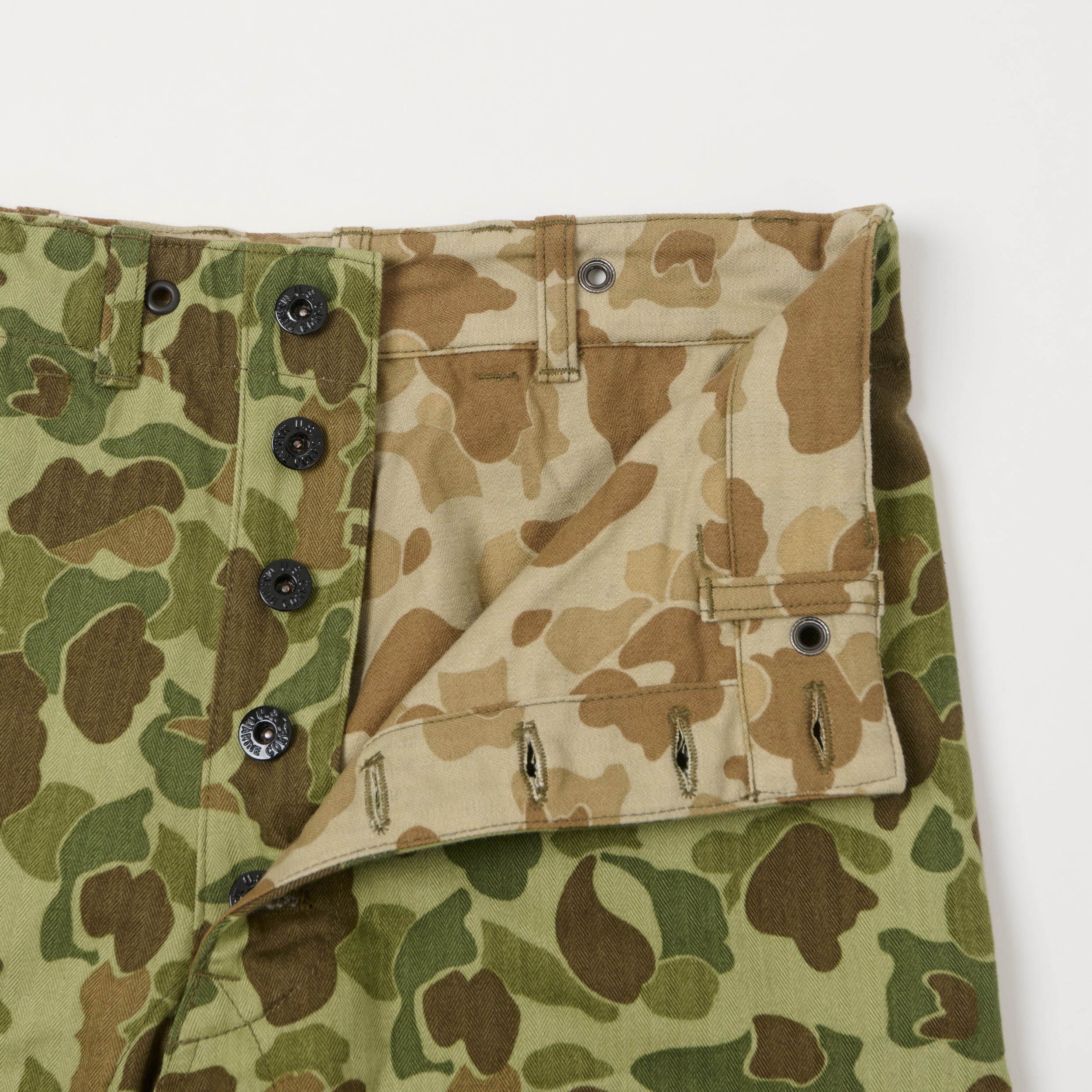 Buzz Rickson's U.S.M.C P-44 Herringbone Twill Trousers - Frogskin