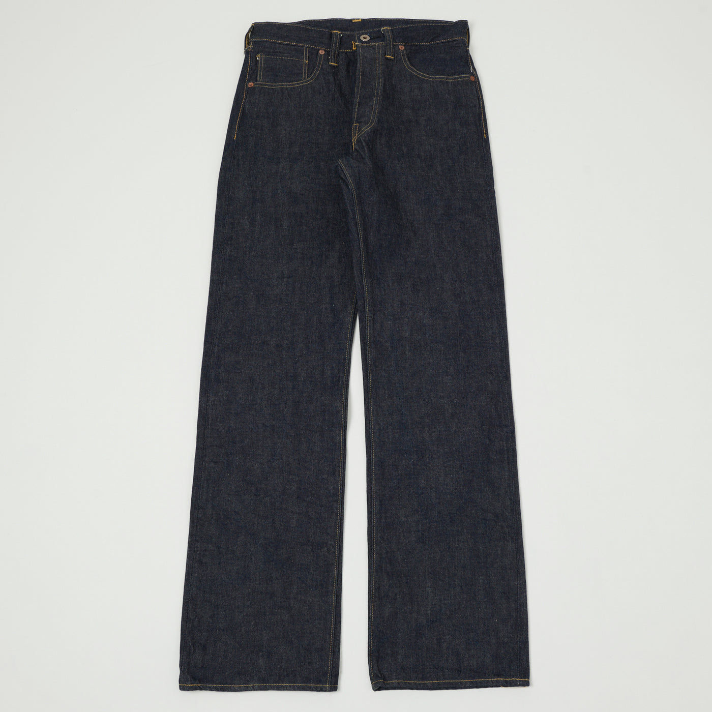 Buzz Rickson's WWII 'Waist Overall' 13.6oz Loose Straight Jean - Raw