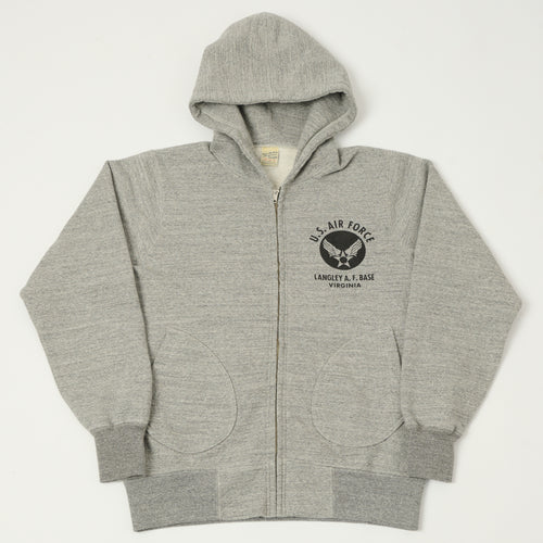 Buzz Rickson's U.S.A.F Full Zip Sweat Parka - Heather Grey