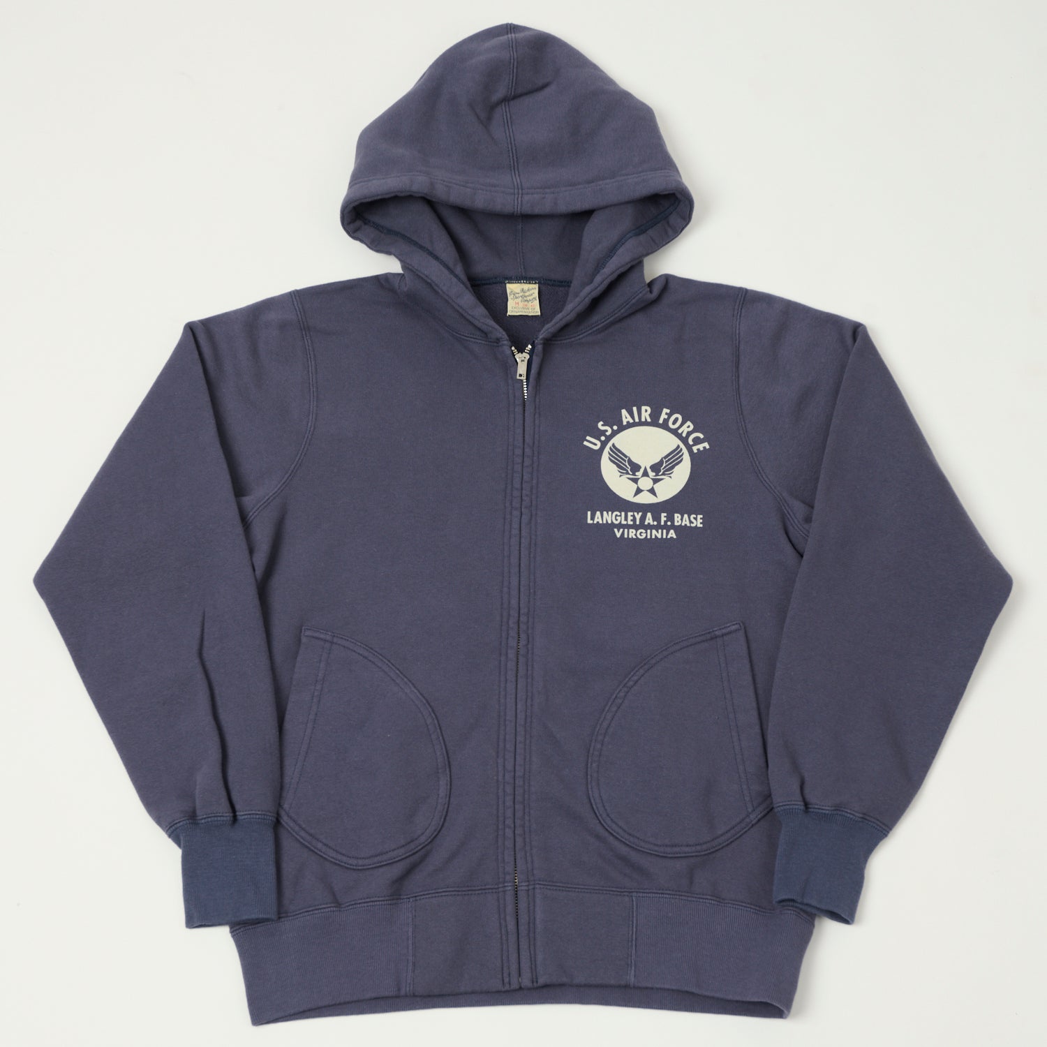 Buzz Rickson's U.S.A.F Full Zip Sweat Parka - Navy