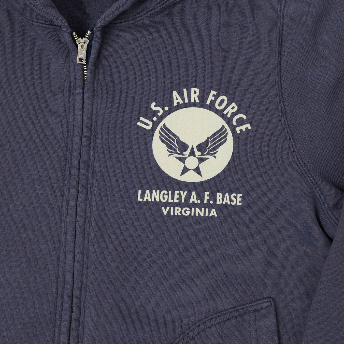 Buzz Rickson's U.S.A.F Full Zip Sweat Parka - Navy