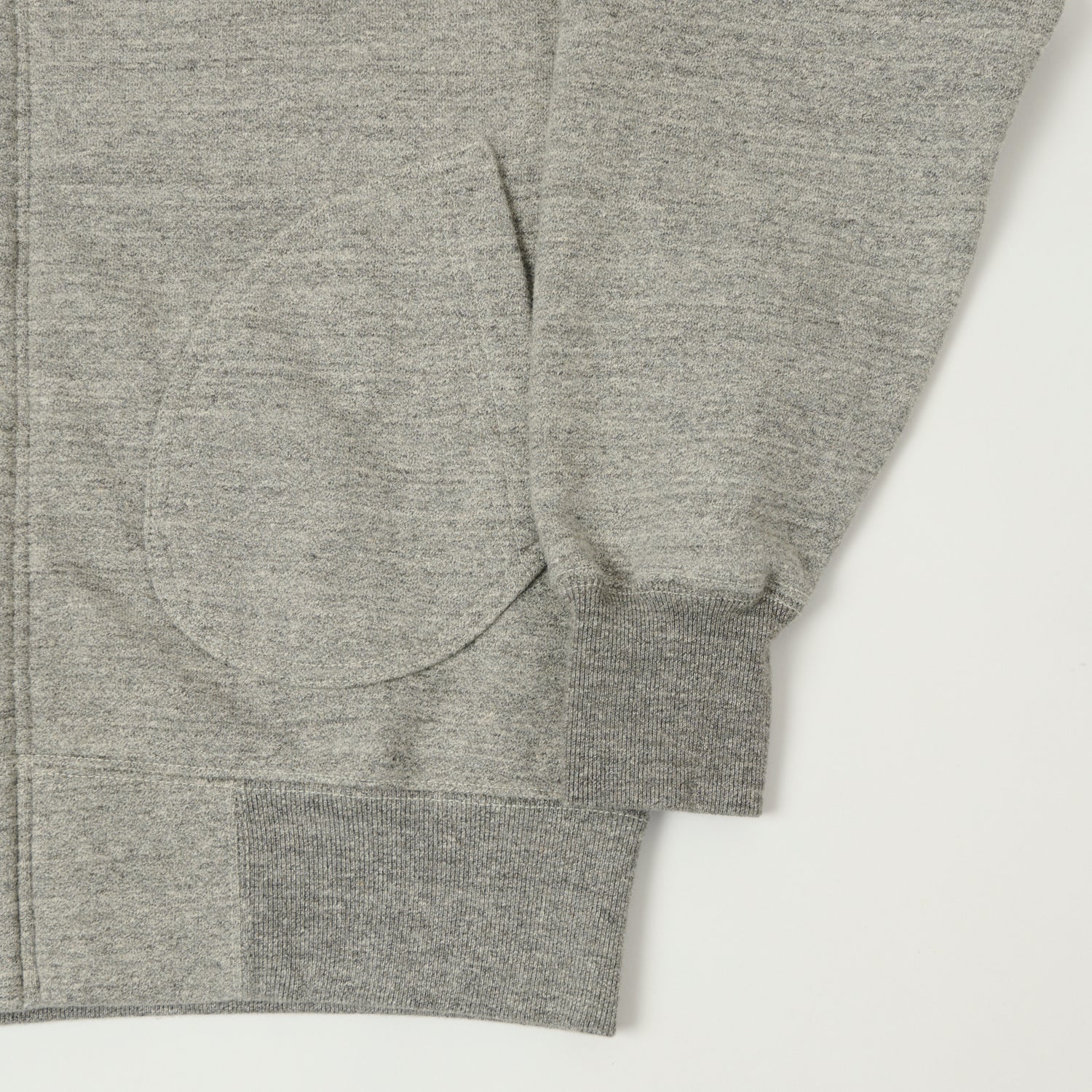 Buzz Rickson's U.S.A.F Full Zip Sweat Parka - Heather Grey