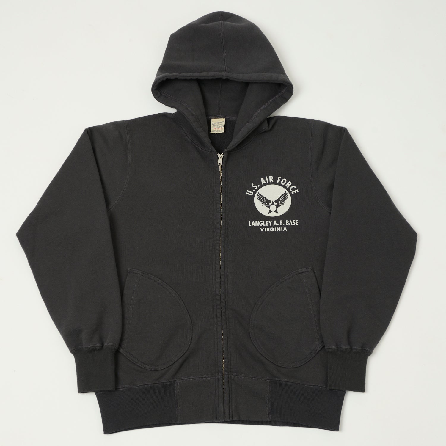 Buzz Rickson's U.S.A.F Full Zip Sweat Parka - Black