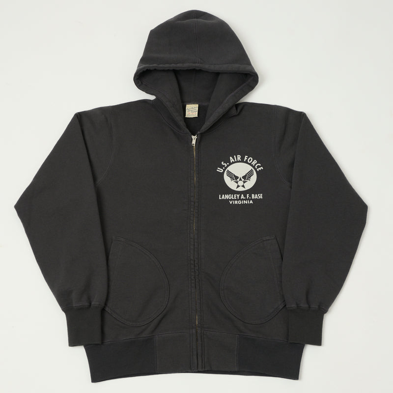 Buzz Rickson's BR65599 U.S.A.F Full Zip Sweat Parka - Black