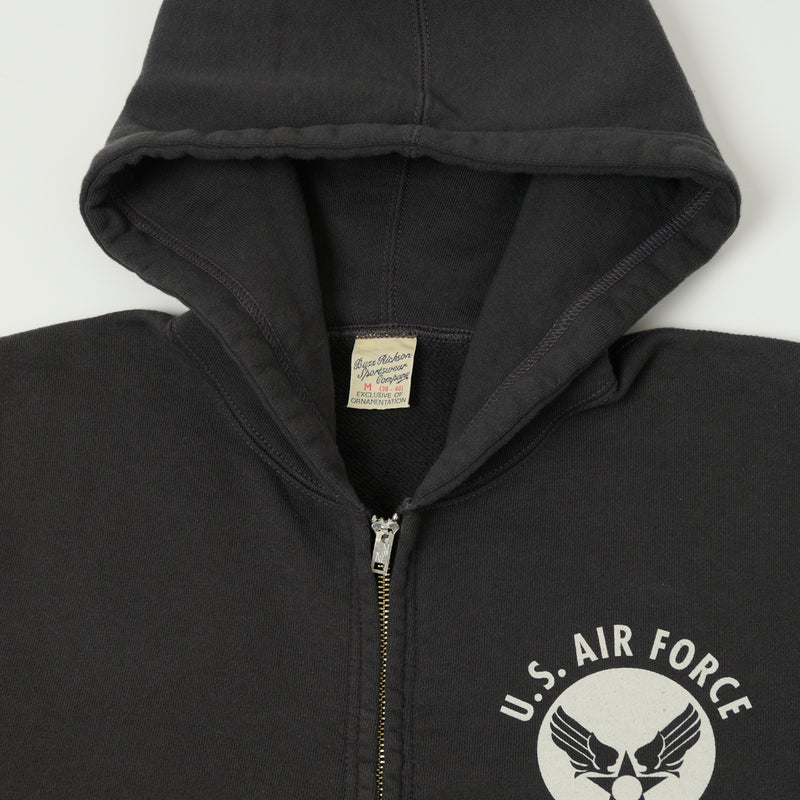 Buzz Rickson's BR65599 U.S.A.F Full Zip Sweat Parka - Black