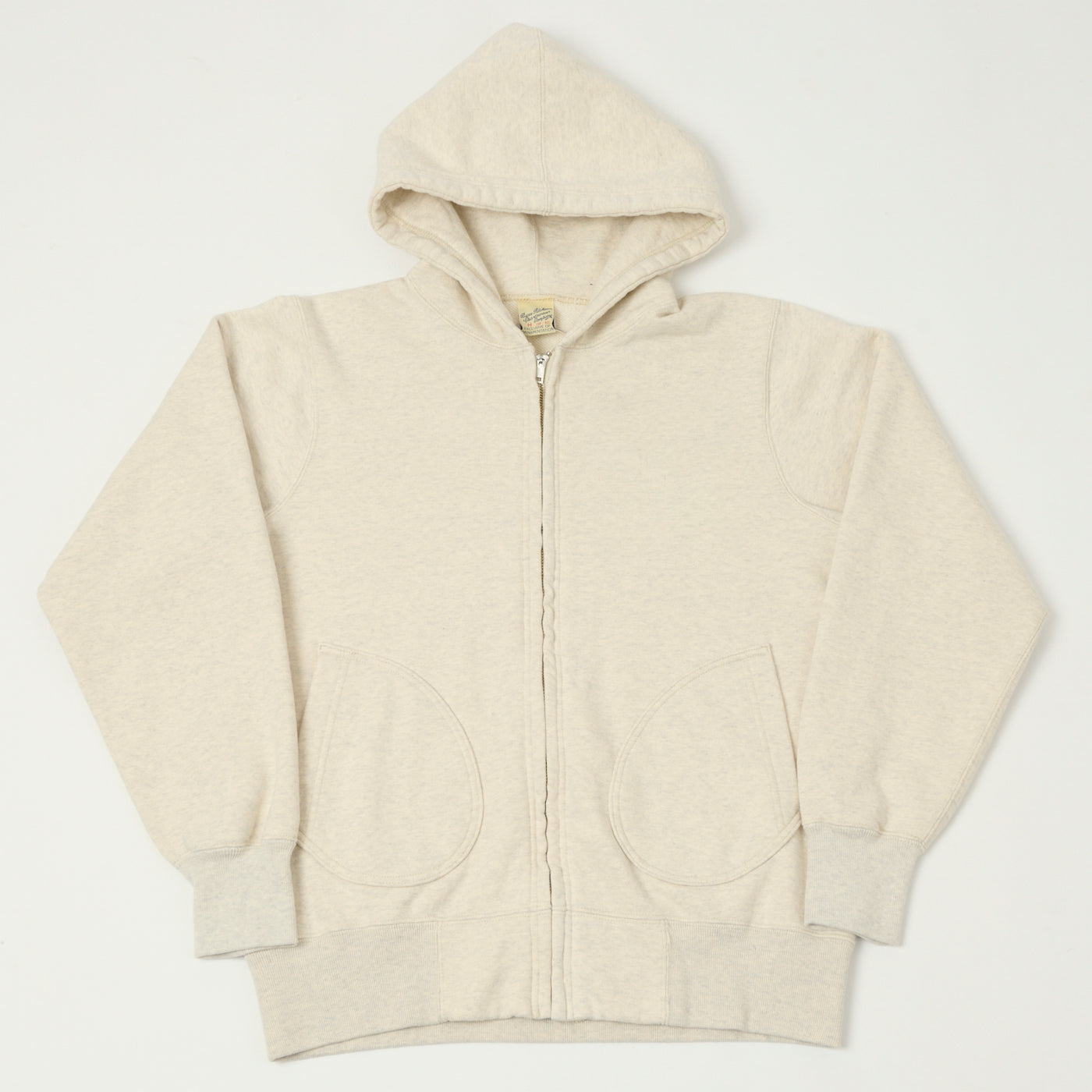 Buzz Rickson's Full Zip Sweat Parka - Oatmeal