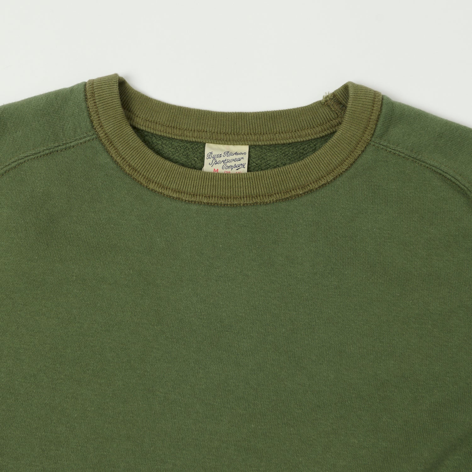 Buzz Rickson's Raglan Sleeve Freedom Sweatshirt - Olive