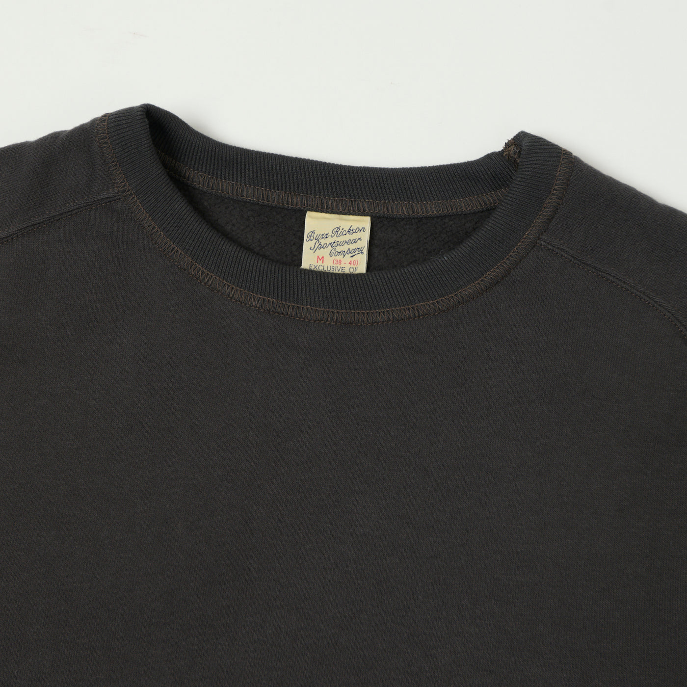 Buzz Rickson's Raglan Sleeve Freedom Sweatshirt - Black