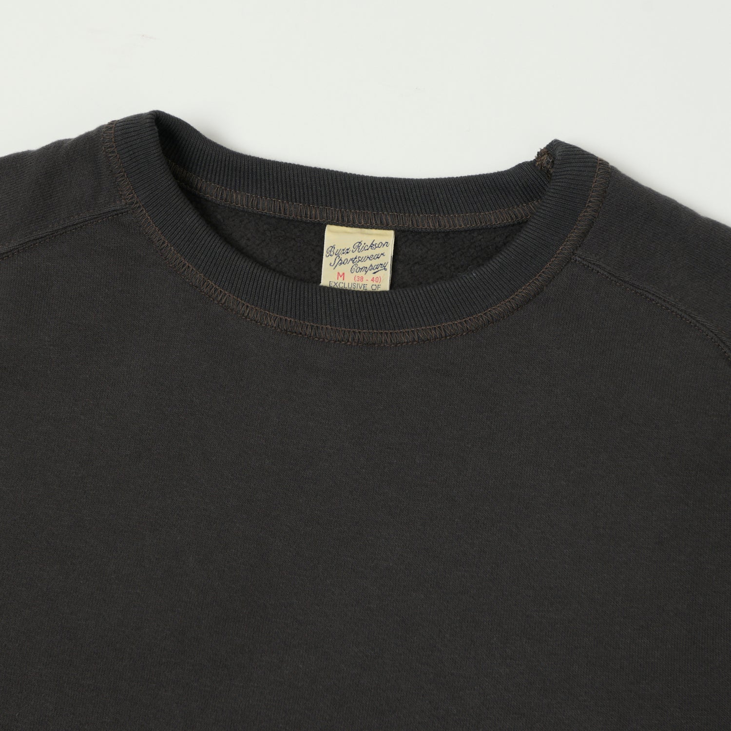 Buzz Rickson's Raglan Sleeve Freedom Sweatshirt - Black