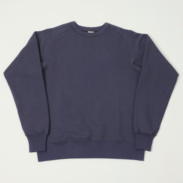 Buzz Rickson's BR69463 Freedom Sleeve Raglan Sweatshirt - Navy