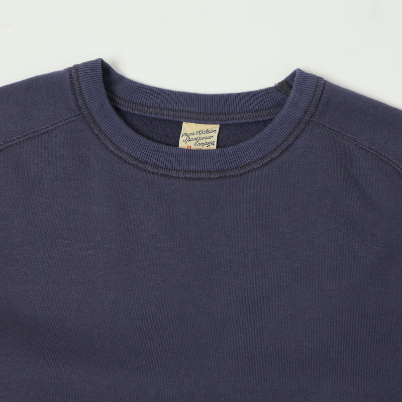 Buzz Rickson's BR69463 Freedom Sleeve Raglan Sweatshirt - Navy