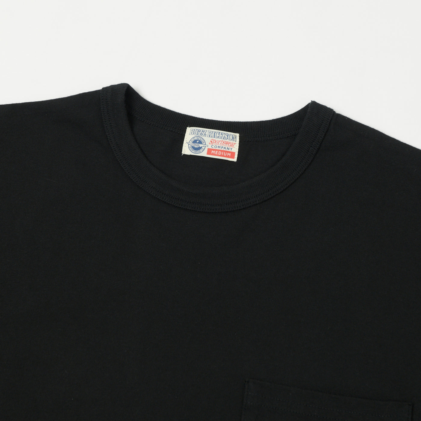 Buzz Rickson's Pocket T-Shirt - Black
