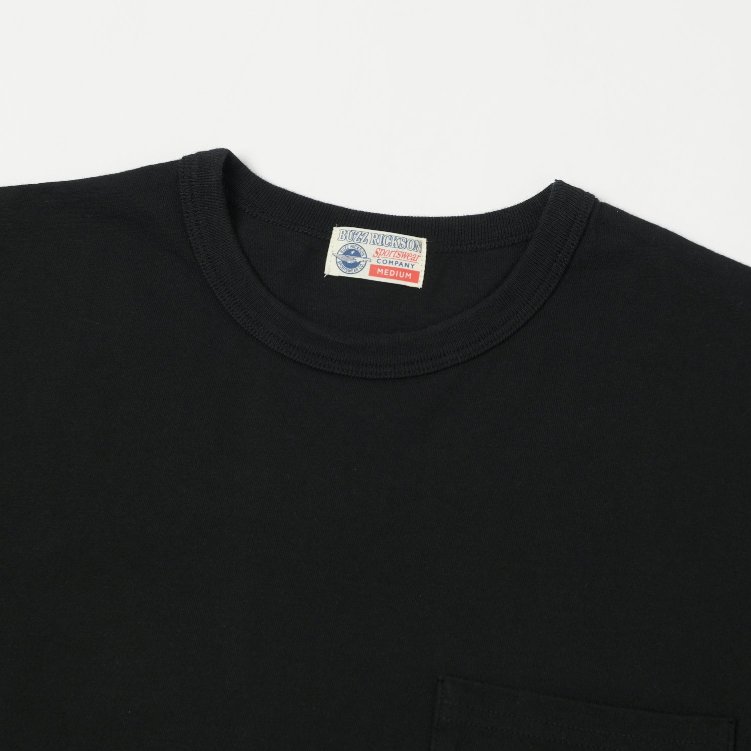 Buzz Rickson's Pocket T-Shirt - Black