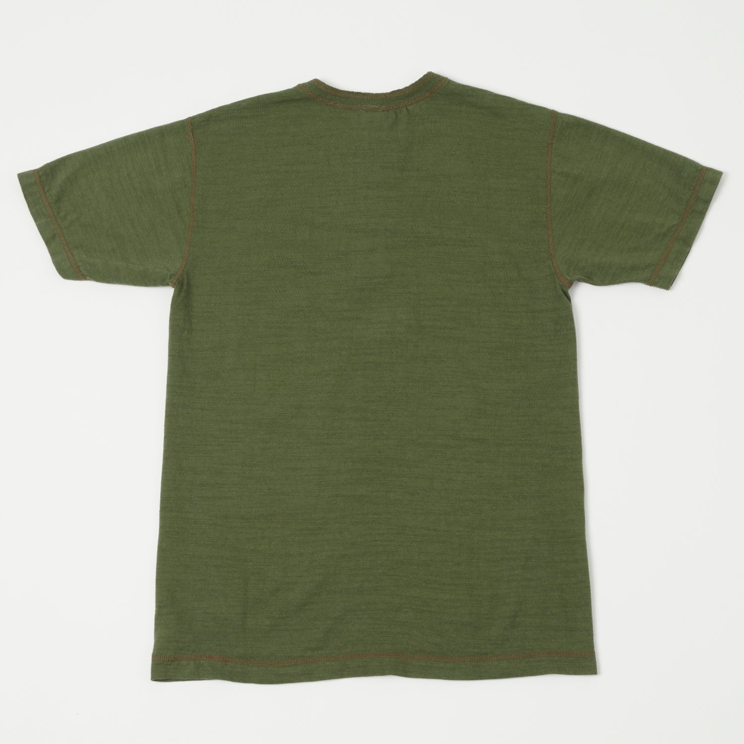 Buzz Rickson's Slub Henley T-Shirt - Olive
