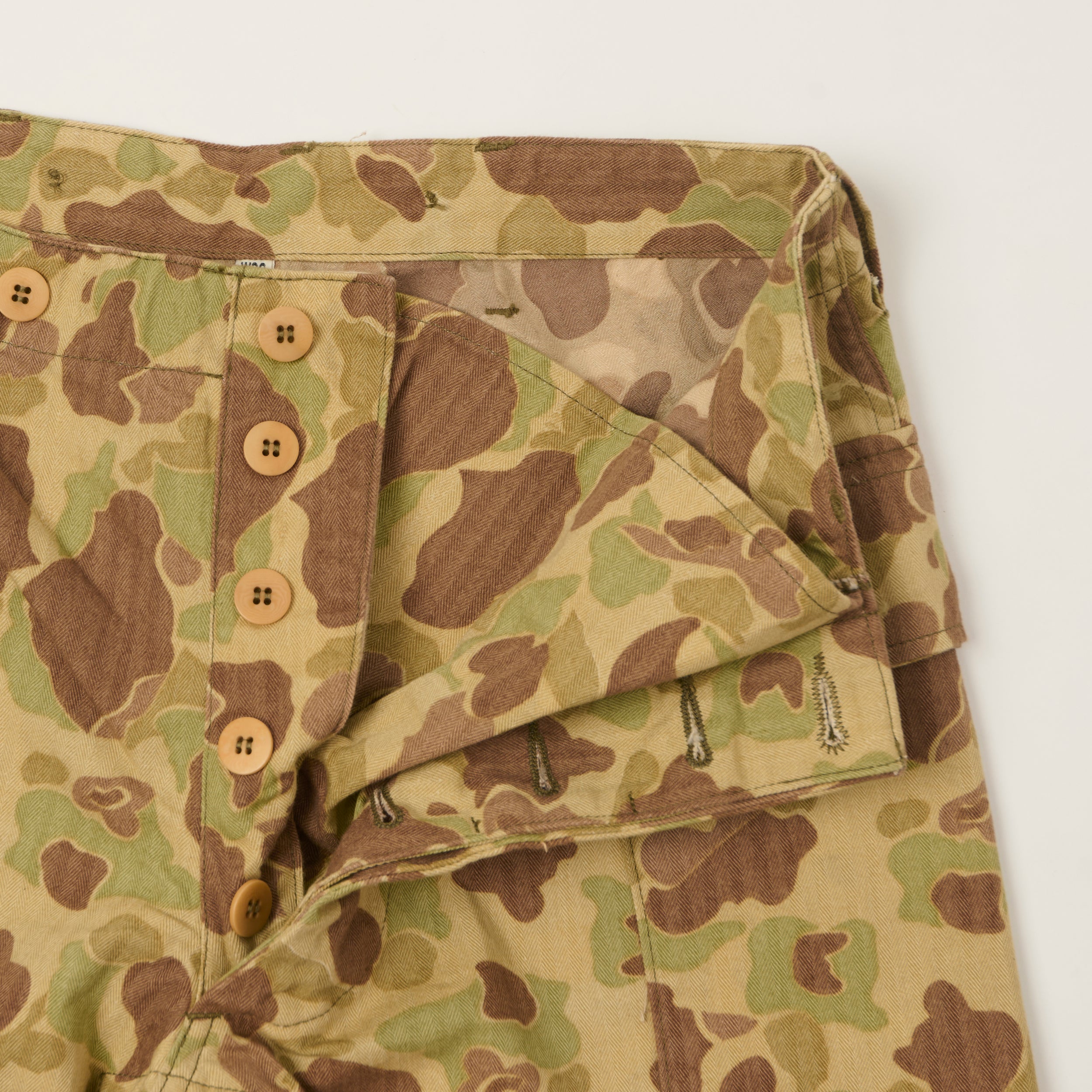 Buzz Rickson's Herringbone Twill Camoflage Shorts - Green/Multi