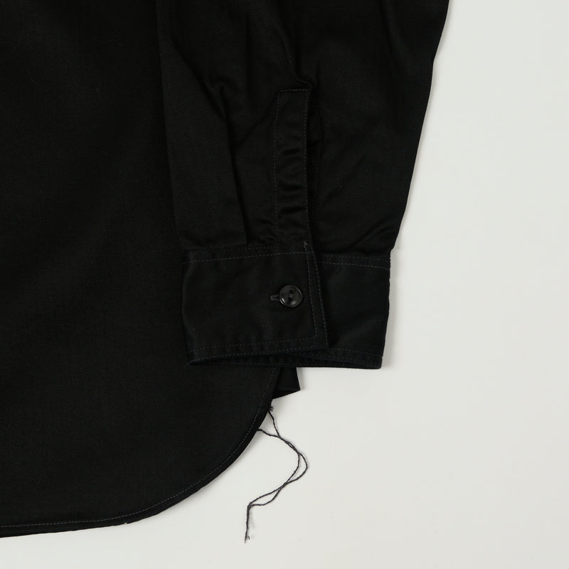 Buzz Rickson's Herringbone Open Pocket Work Shirt - Black