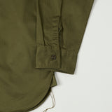 Buzz Rickson's Herringbone Open Pocket Work Shirt - Olive