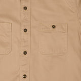 Buzz Rickson's Herringbone Open Pocket Work Shirt - Beige