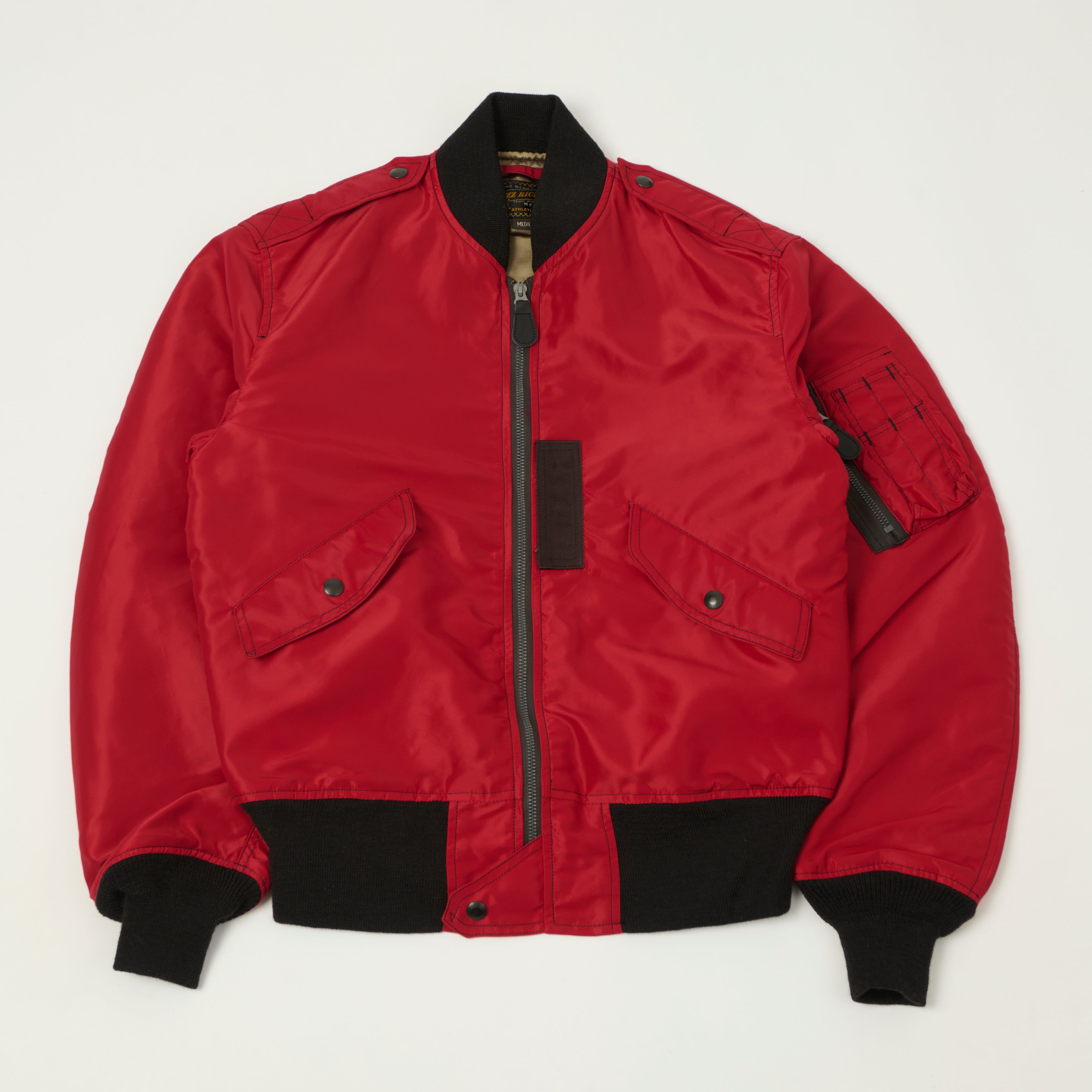 Buzz Rickson's L-2B 'Scorpion' Light Weight Flight Jacket - Red