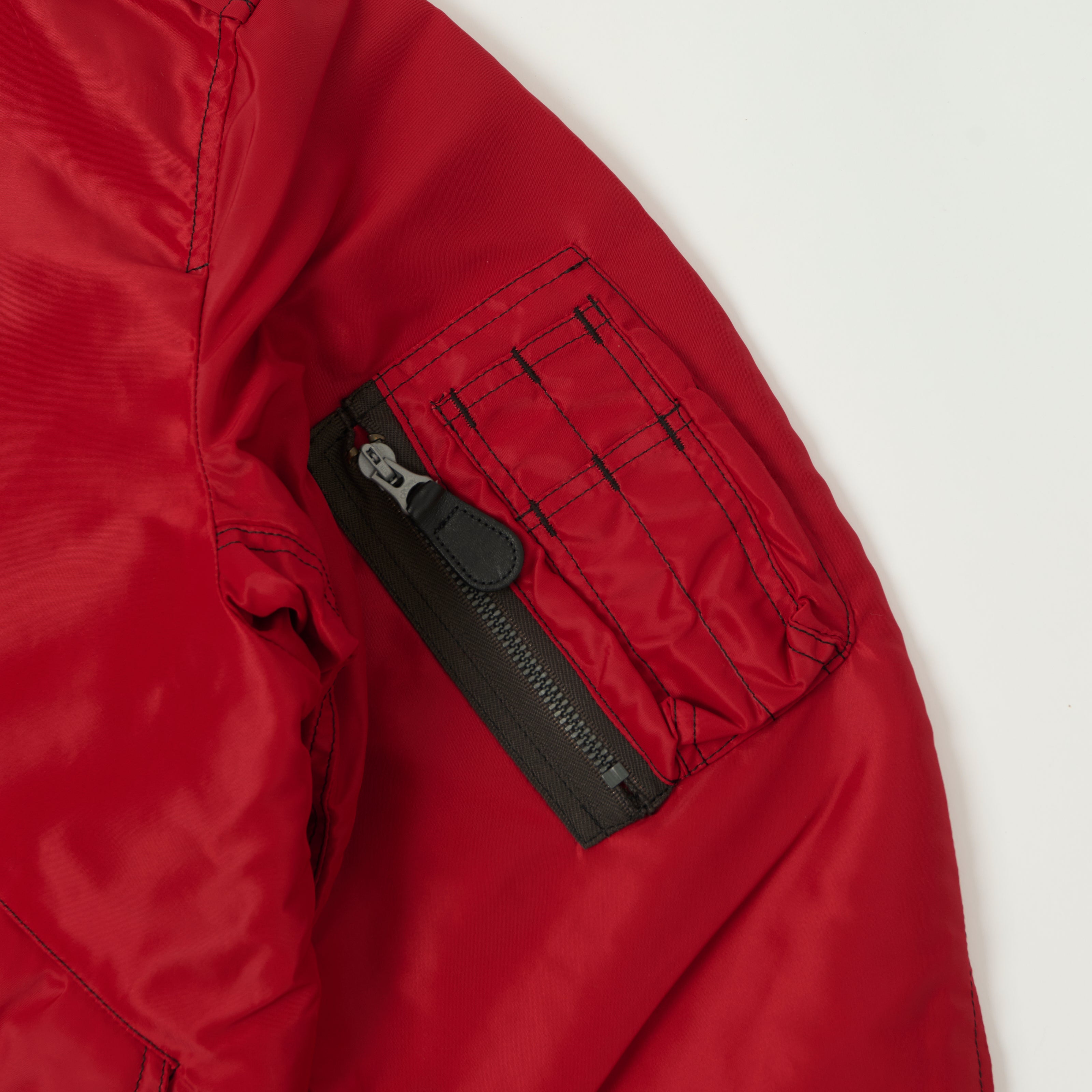Buzz Rickson's L-2B 'Scorpion' Light Weight Flight Jacket - Red