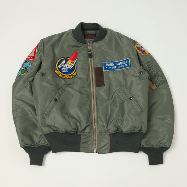 Buzz Rickson's Albert Turner MA-1 '71st Fighter Interceptor Squadron' Flight Jacket  - Olive