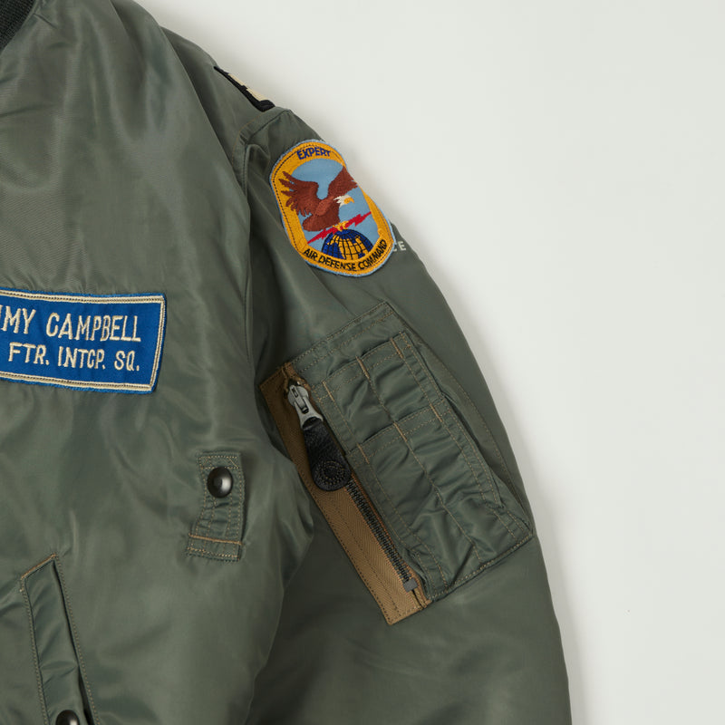 Buzz Rickson's Albert Turner MA-1 '71st Fighter Interceptor Squadron' Flight Jacket  - Olive
