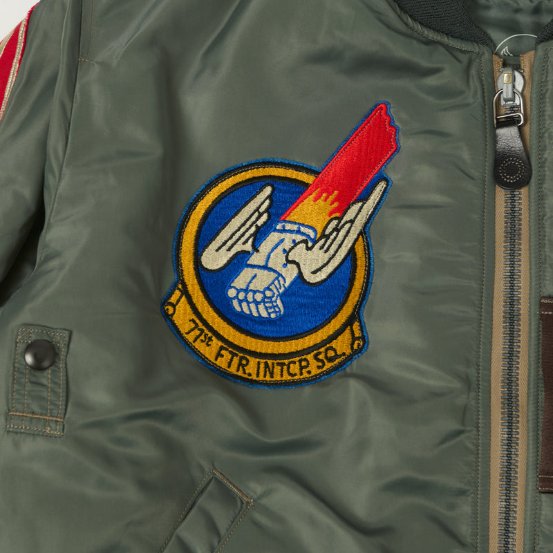 Buzz Rickson's Albert Turner MA-1 '71st Fighter Interceptor Squadron' Flight Jacket  - Olive