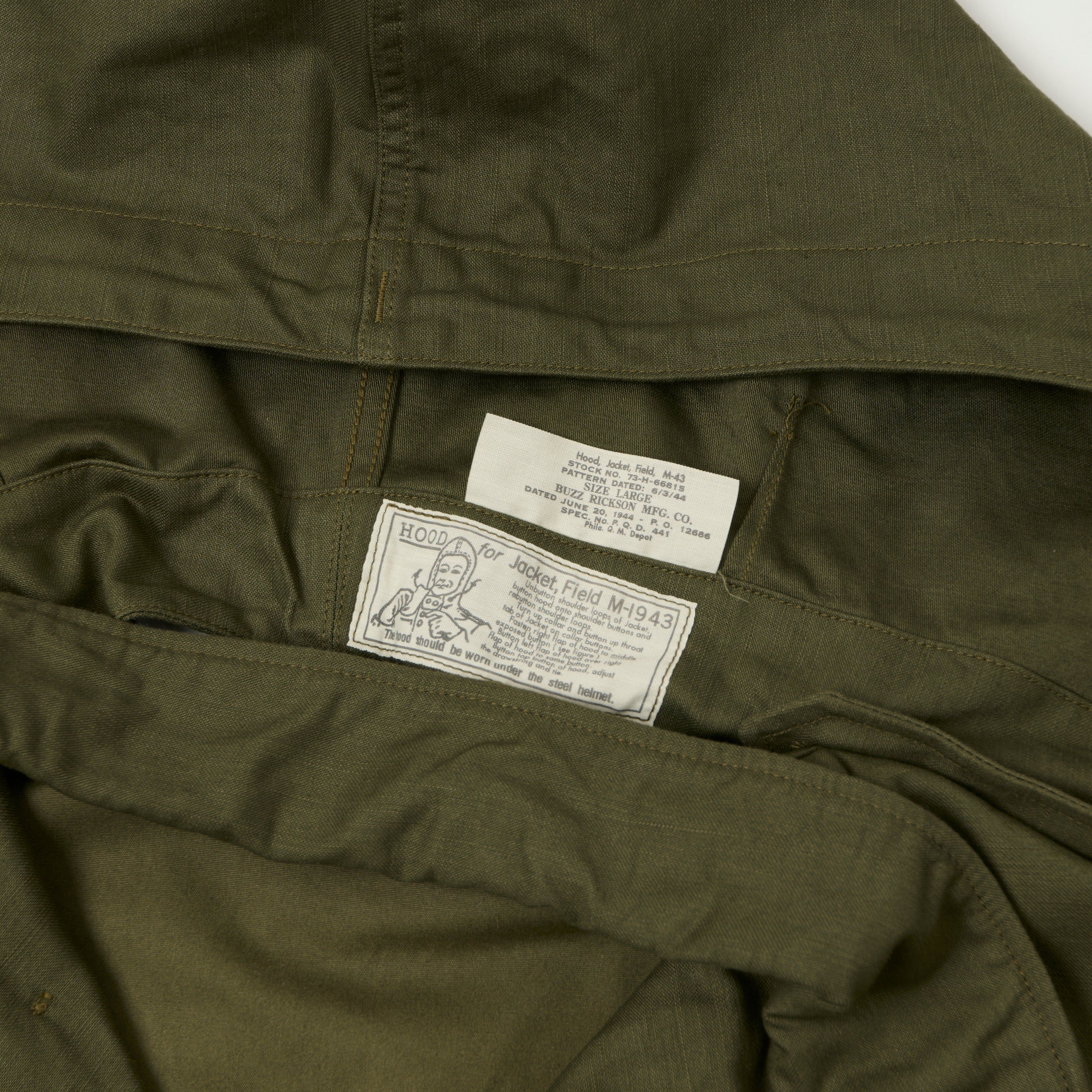 Buzz Rickson's U.S. Army M-1943 'Dragon & Lady' Field Jacket - Olive Drab
