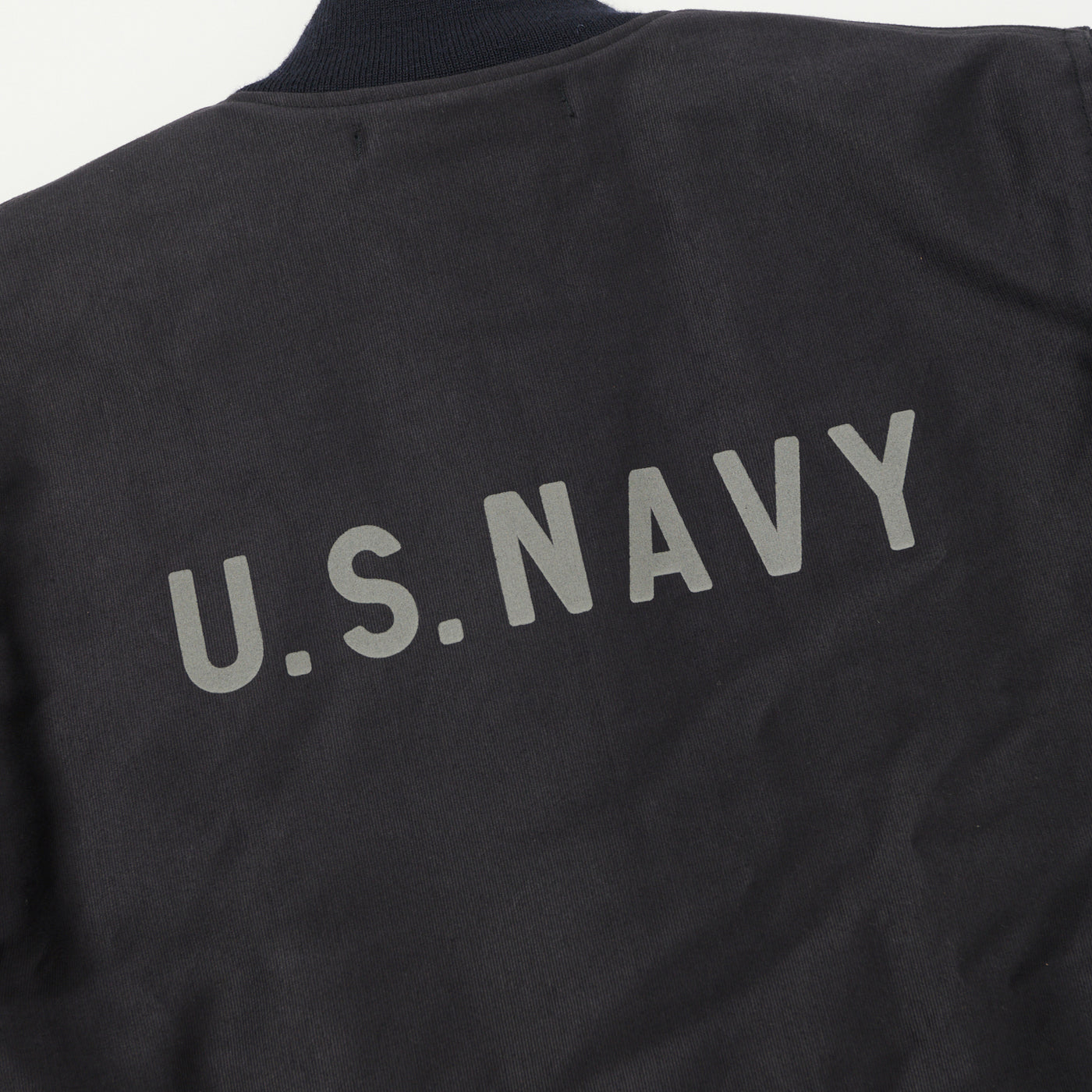 Buzz Rickson's U.S. Navy Zip Through Deck Jacket - Navy Demotex