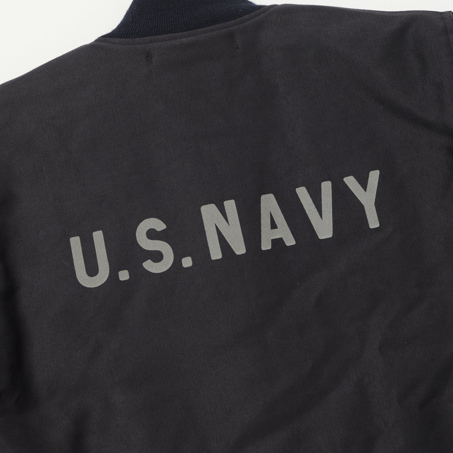 Buzz Rickson's U.S. Navy Zip Through Deck Jacket - Navy Demotex