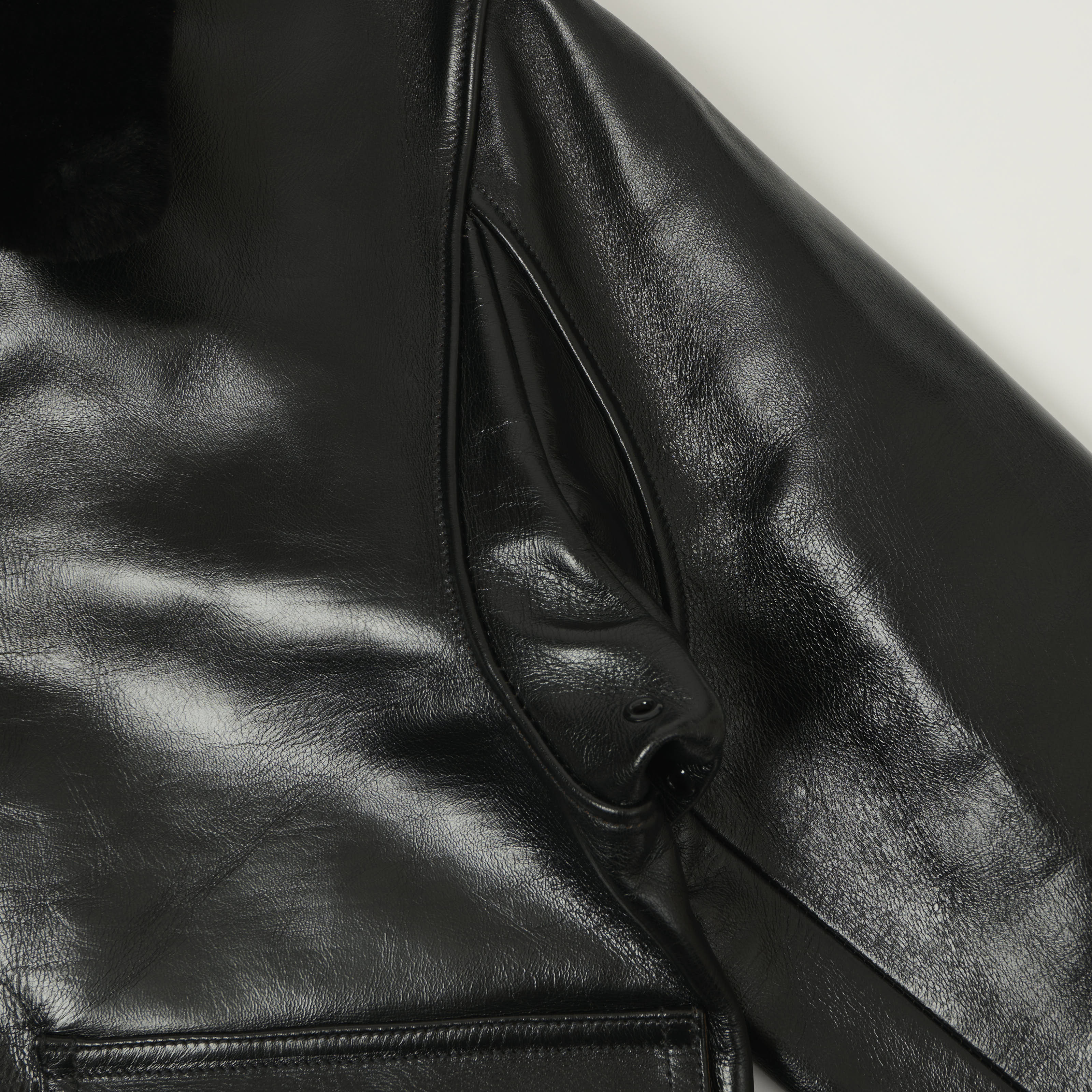 Buzz Rickson's William Gibson Type AN-J-3A Horsehide Flight Jacket - Black