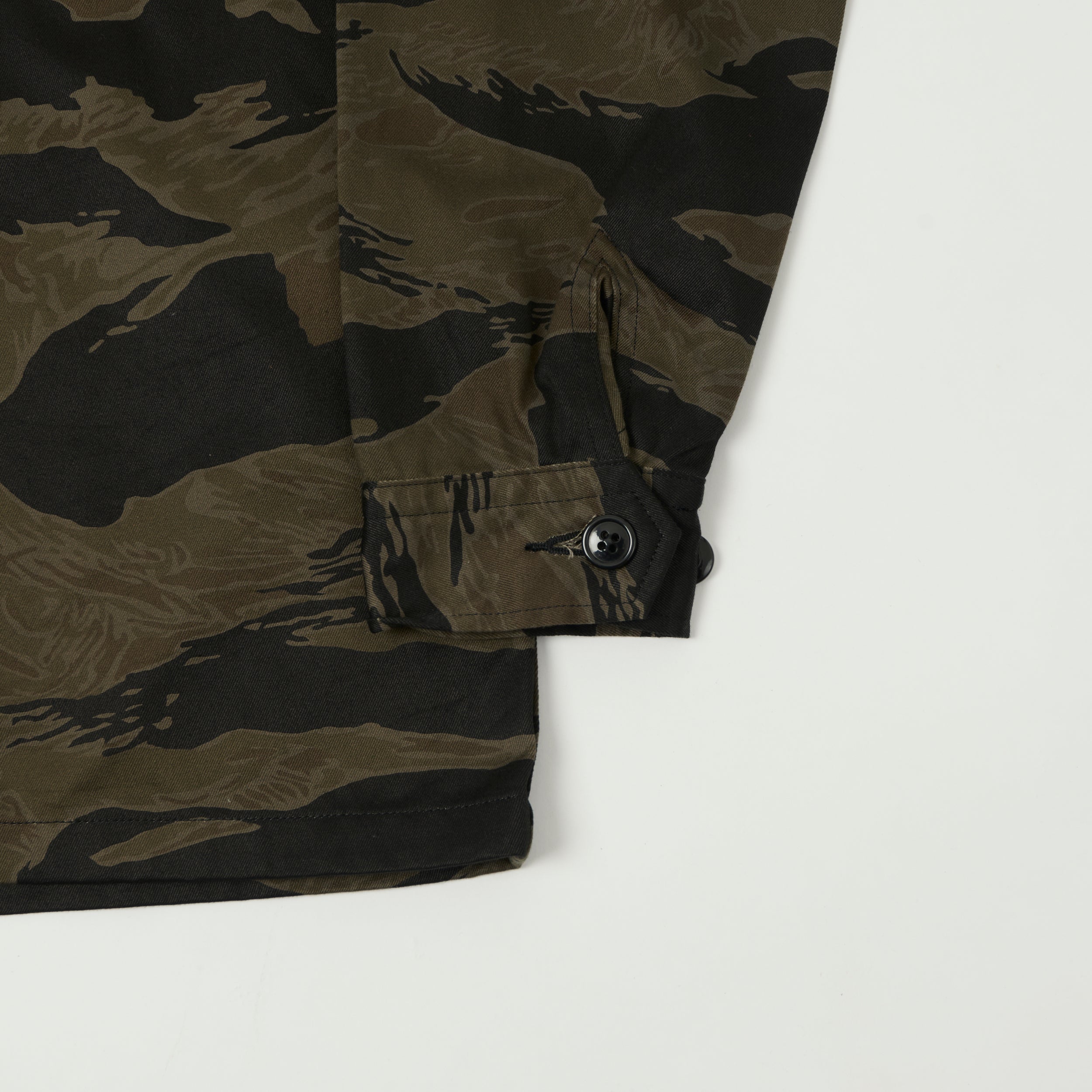 Buzz Rickson's William Gibson Black Tiger Stripe Camo Jacket - Black/Olive