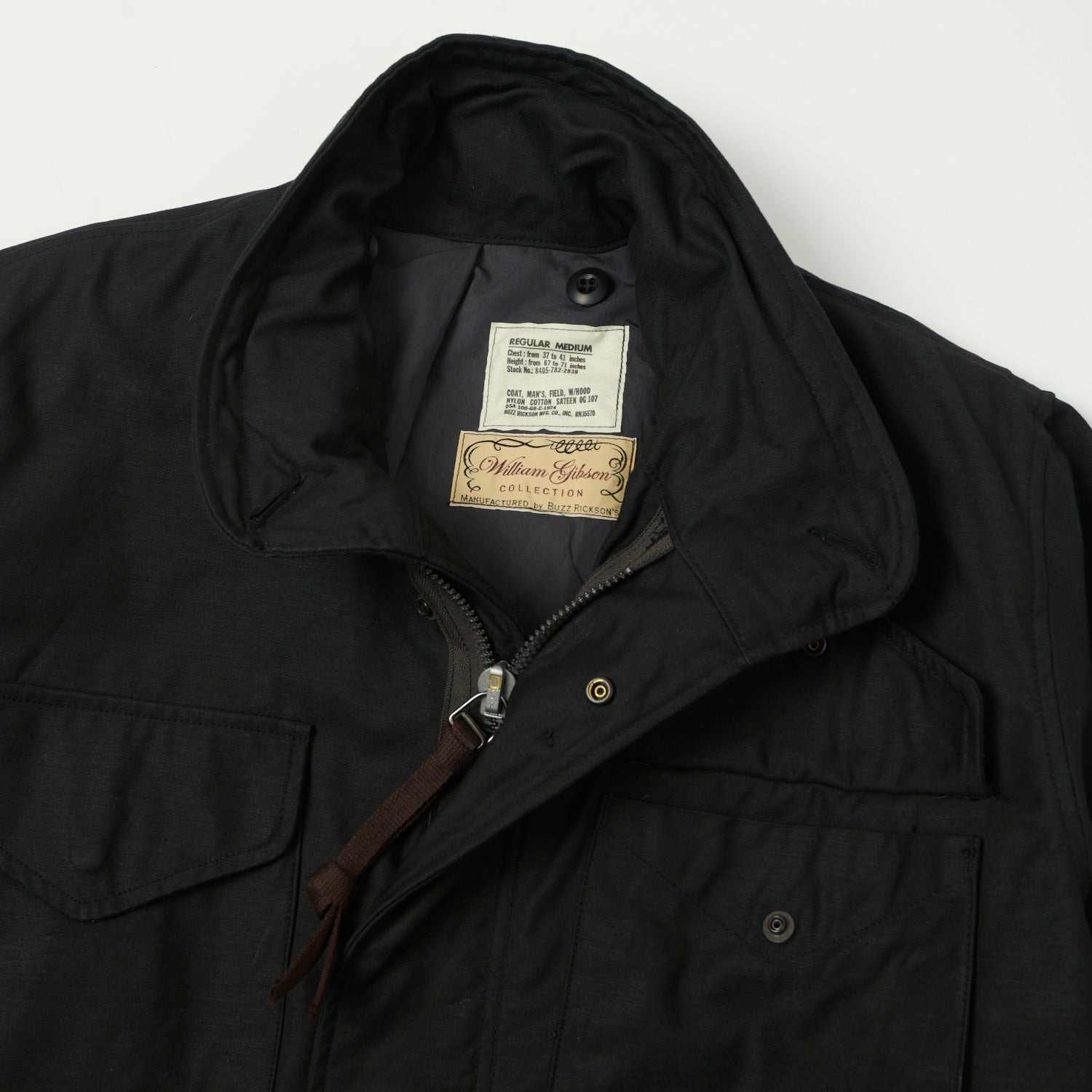 Buzz Rickson's x William Gibson M-65 'Early Model' Jacket - Black