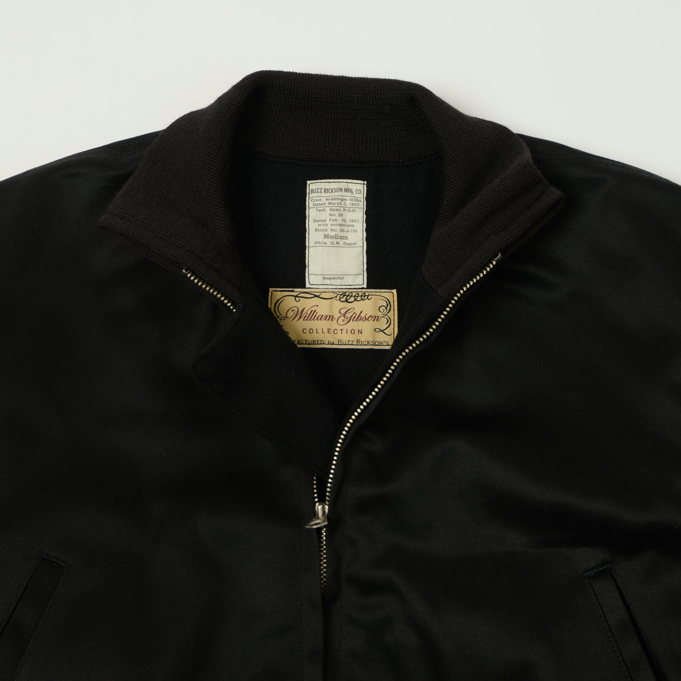 Buzz Rickson's William Gibson U.S. Army Tanker Jacket - Black
