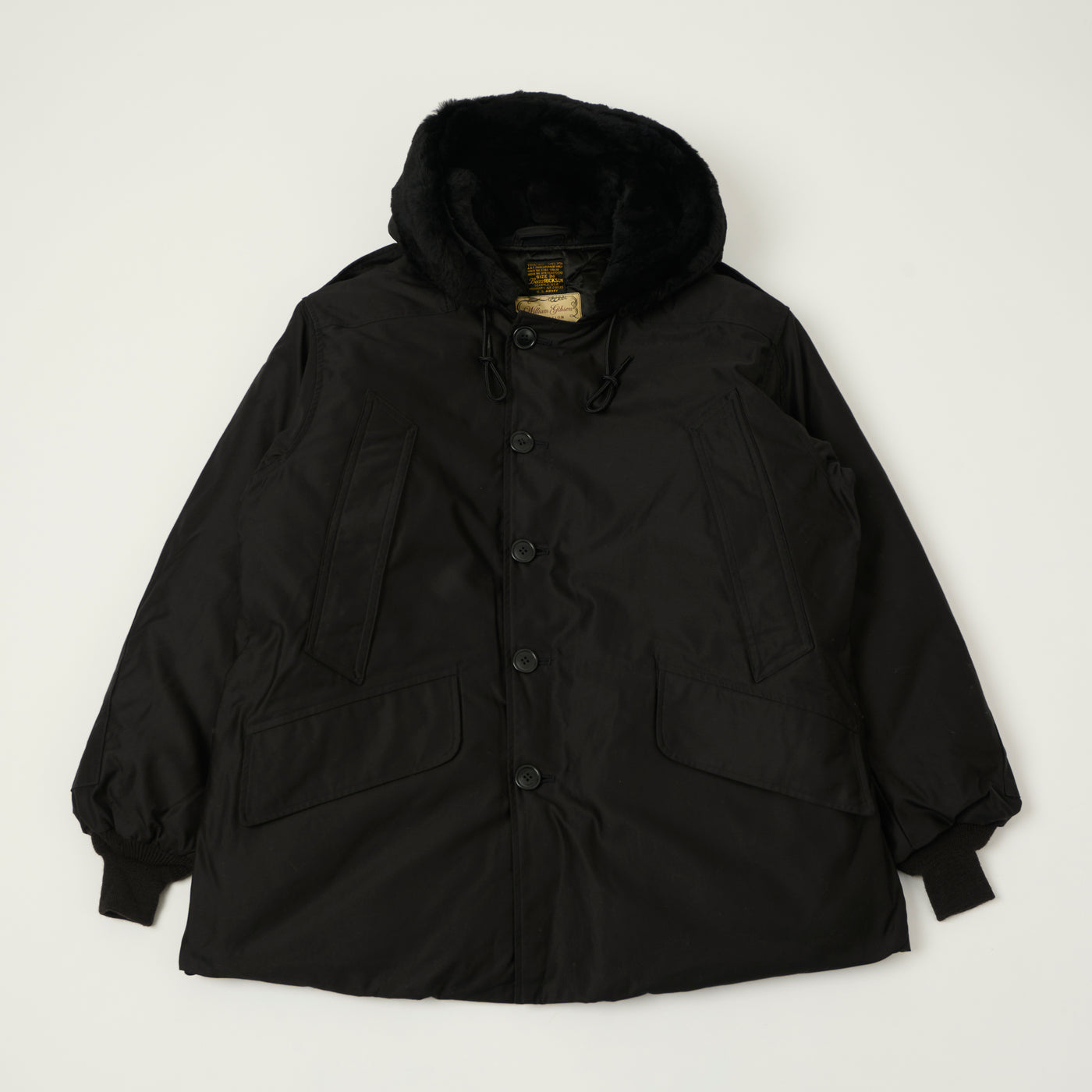 Buzz Rickson's William Gibson Type B-9 Extreme Cold Flight Parka - Black