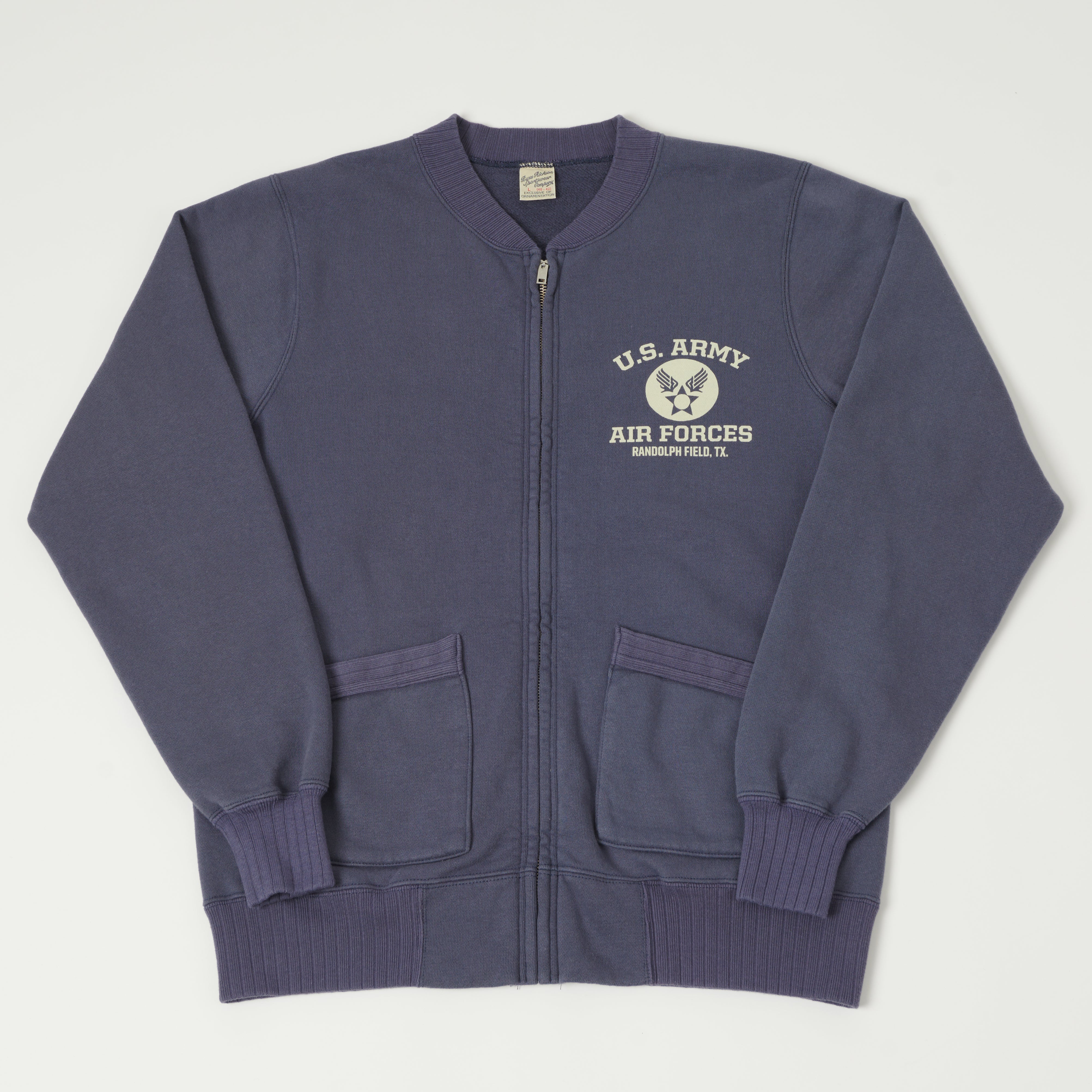 Buzz Rickson's U.S. Army Air Forces Zip Sweatshirt - Navy – SON OF