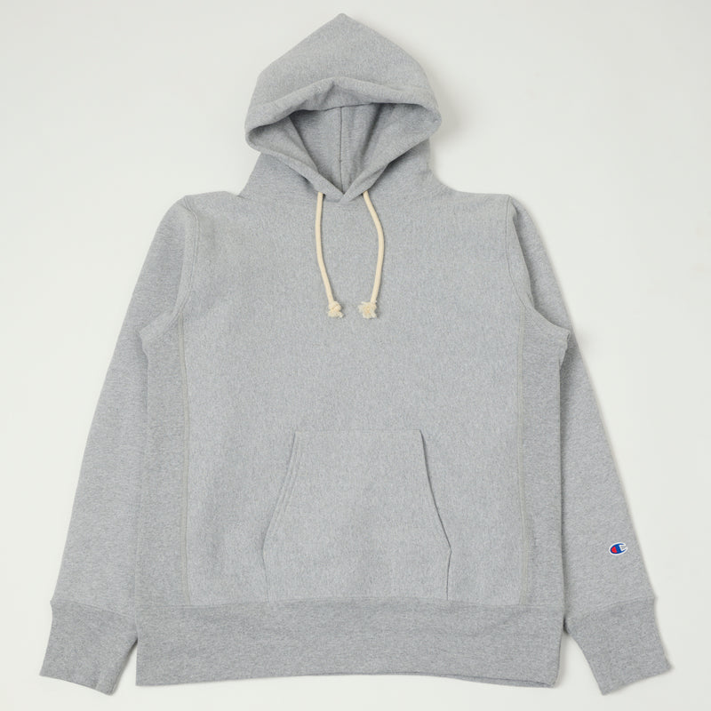 Champion Made in USA Reverse Weave Hoodie Oxford Grey