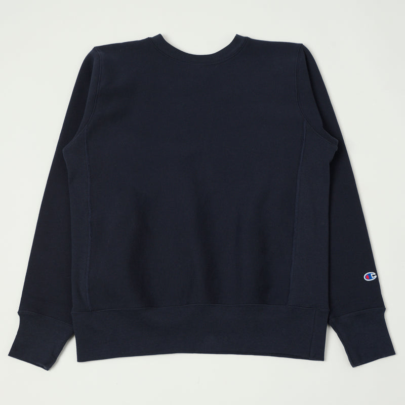 Champion Made in USA Reverse Weave Crewneck Sweatshirt - Navy