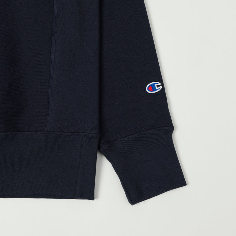 Champion Made in USA Reverse Weave Crewneck Sweatshirt - Navy