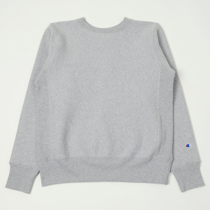 Champion Made in USA Reverse Weave Crewneck Sweatshirt - Oxford Grey