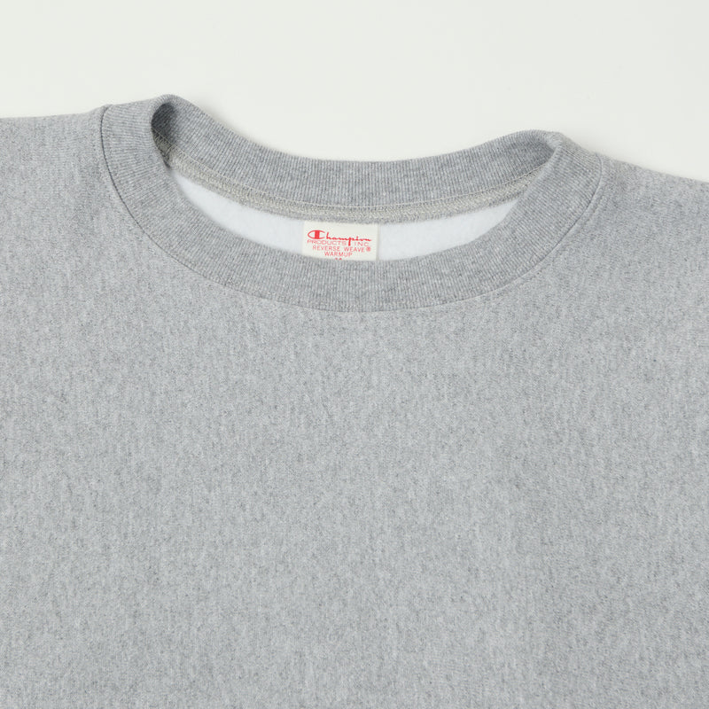 Champion Made in USA Reverse Weave Crewneck Sweatshirt - Oxford Grey