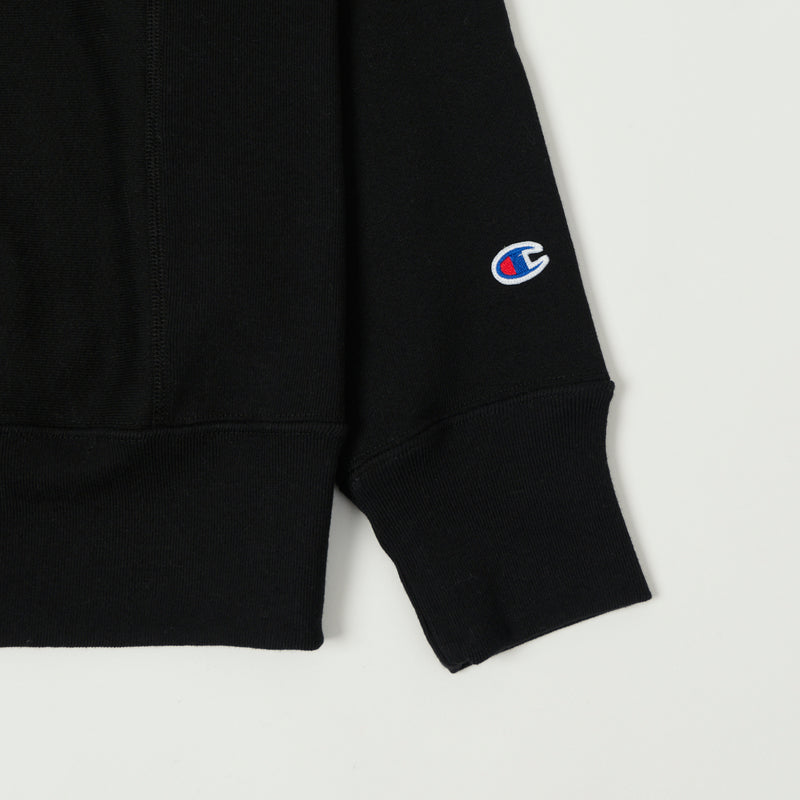 Champion Made in USA Reverse Weave Zipped Hoodie - Black