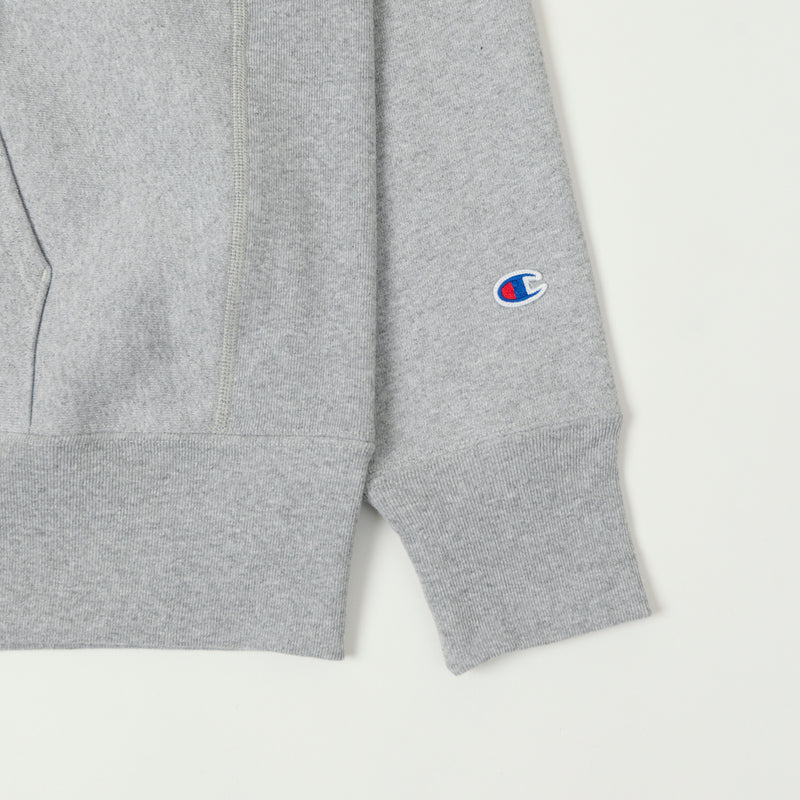 Champion Made in USA Reverse Weave Zipped Hoodie - Oxford Grey