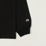 Champion Made in USA Long Sleeve Crewneck T-Shirt - Black