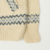 Chamula Fairisle #3 Zipper Cardigan - Ivory