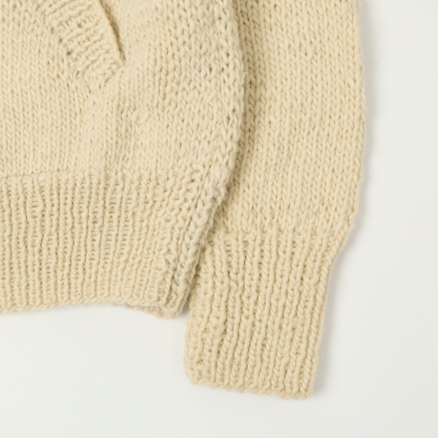 Chamula Shawl Collar Button Up Cardigan - Ivory