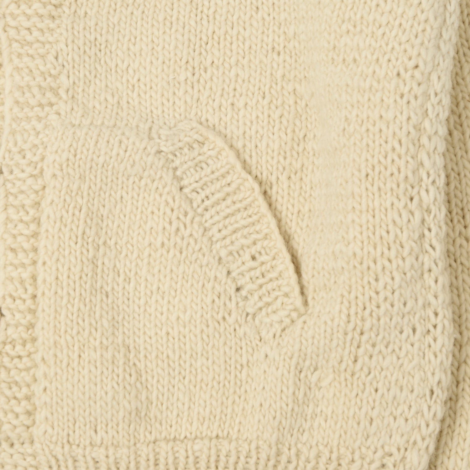 Chamula Shawl Collar Button Up Cardigan - Ivory